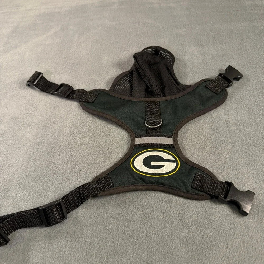 Pets First Green Bay Packers Dog Harness‎ Mesh Vest Small NFL Green 183271115
